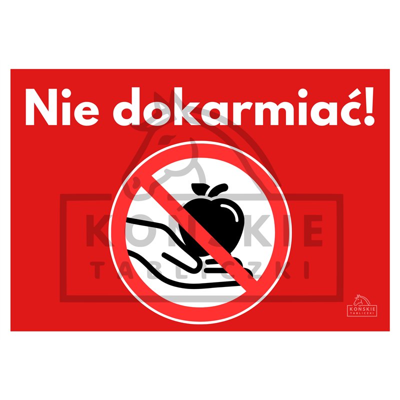 Nie dokarmiać! czerwony