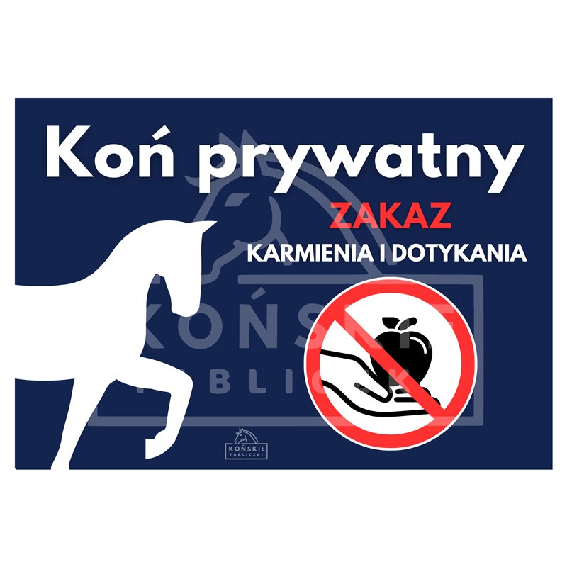 Koń prywatny granatowy