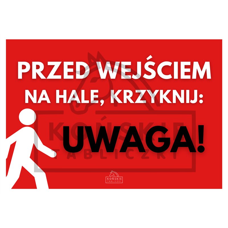 Przed wejściem na hale czerwony