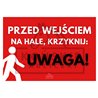 Przed wejściem na hale czerwony