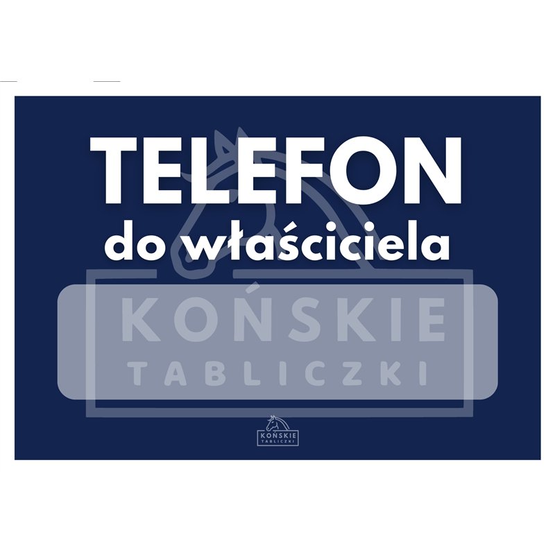 Telefon do właściciela granatowy